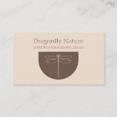 Carte D'appel Dragon beige en terre cuite (Devant)