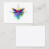 Carte D'appel Dragonfly en arc-en-ciel (Devant / Derrière)