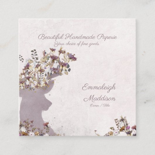 Carte d'appel Dreamy Boho Chic Deer (Devant)