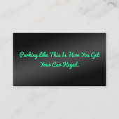 Carte D'appel Drôle Humoristique Mauvais Parking (Devant)