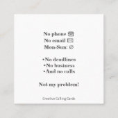 Carte D'appel Drôle Retraité Go Demander à quelqu'un d'autre Car (Dos)