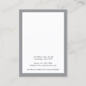 Carte D'appel Dusty Blue Jewelry display holder (Dos)