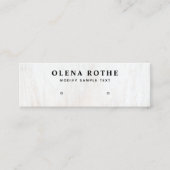 Carte D'appel Écran de bijouterie en bois blanc (Devant)