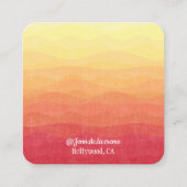 Carte D'appel Écran de bijoux en blanc Desert Sky (Dos)