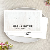 Carte D'appel Écran de bijoux en bois blanc