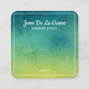 Carte D'appel Écran de bijoux en papier blanc