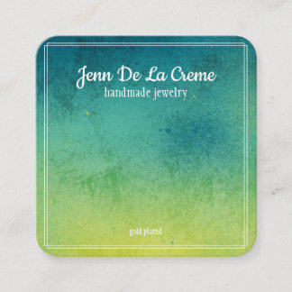 Carte D'appel Écran de bijoux en papier blanc