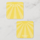 Carte D'appel Écran de bijoux Sunshine Sky à impression blanche (Devant / Derrière)