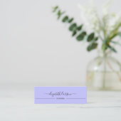 Carte D'appel Elégance Simple Bleu Clair Collection d'oreilles (Debout devant)