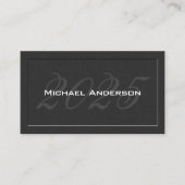 Carte D'appel Élégant Classic Senior Class Graduation Name Card (Devant)