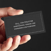 Carte D'appel Élégant Classic Senior Class Graduation Name Card