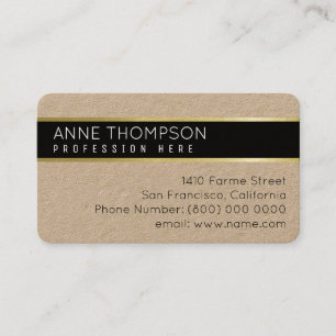 Carte D'appel élégant contact_card de base pour toute profession