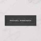 Carte D'appel Élégant Embossé Look Senior Class Graduation (Devant)