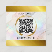 Carte D'appel Elegant Gold business logo Modern (Dos)