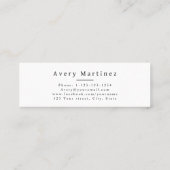 Carte D'appel Elegant Script Graduate Cap Name Card (Dos)