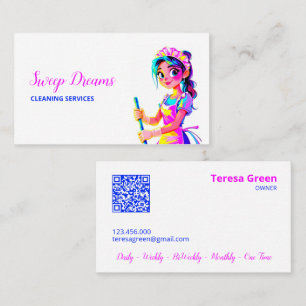 Carte D'appel Employé de ménage QR personnalisé