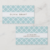 Carte d'appel en treillis moderne (Devant / Derrière)