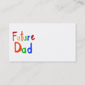 Carte D'appel Enfant Texte Futur Papa T-shirts et cadeaux (Dos)