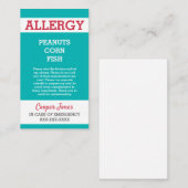 Carte D'appel Enfants faits sur commande de secours de (Devant / Derrière)