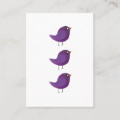 Carte D'appel Enfants mignonette birdy (Devant)