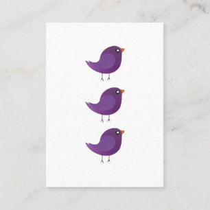 Carte D'appel Enfants oiseau mignon