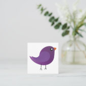 Carte D'appel Enfants oiseau mignon (Debout devant)