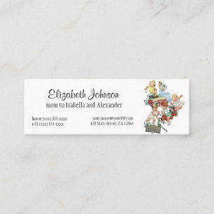 Carte D'appel Enfants vintages Jouer avec des camions de pompier