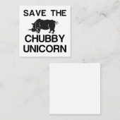 CARTE D'APPEL ENREGISTRER LE RHINO DE L'UNICORN DE CHUBBY (Devant / Derrière)