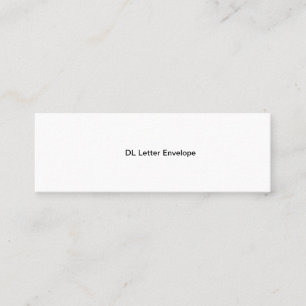 Carte D'appel Enveloppe lettre DL
