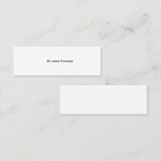 Carte D'appel Enveloppe lettre DL (Devant / Derrière)