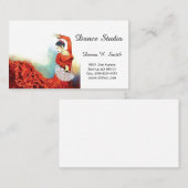 Carte D'appel Exemple de carte-danse classique (Devant / Derrière)