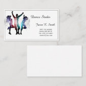 Carte D'appel Exemple de carte-danse classique (Devant / Derrière)