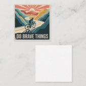Carte D'appel Faire des Choses Courageuses (Devant / Derrière)
