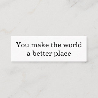 Carte D'appel Faire une différence