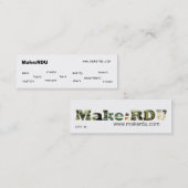 Carte D'appel Faites : Télécartes de RDU (Devant / Derrière)