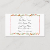 Carte d'appel Feminine Pastel Rosebud (Dos)