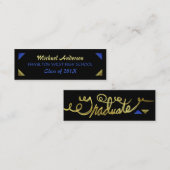 Carte D'appel Feuille d'or d'insertion de dernière année de (Devant / Derrière)