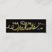 Carte D'appel Feuille d'or d'insertion de dernière année de (Dos)