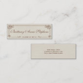 Carte D'appel Fiche de nom de diplôme de toile Insérer (Devant / Derrière)