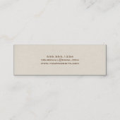 Carte D'appel Fiche de nom de diplôme de toile Insérer (Dos)