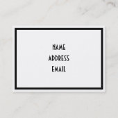 Carte D'appel Fille avec le Casquette (Dos)