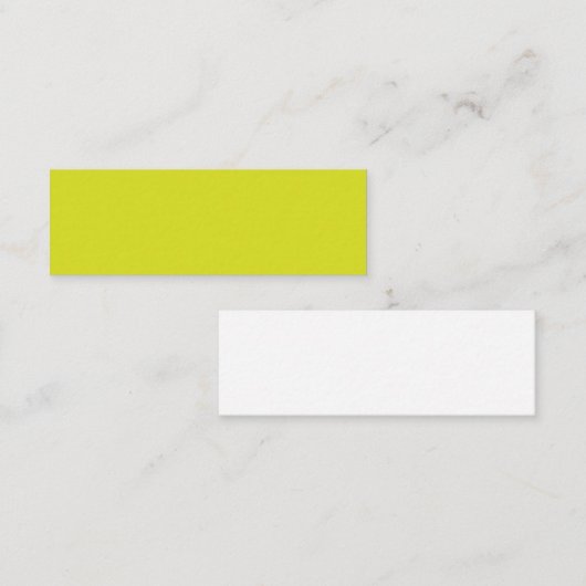 Carte D'appel Flat Yellow Background – Back-to-School Texture (Devant / Derrière)