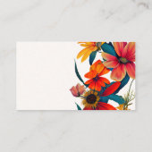 Carte d'appel fleur sauvage (Dos)