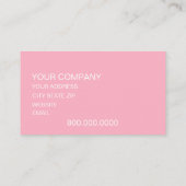 Carte D'appel Fleurs rose corail moderne (Dos)