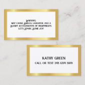 Carte D'appel Flirtant (Devant / Derrière)