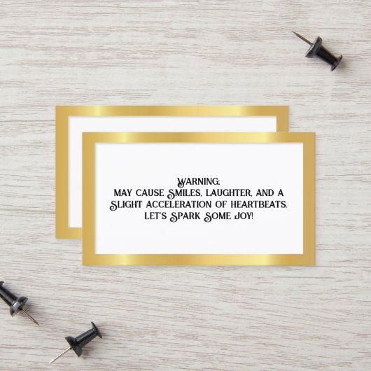 Carte D'appel Flirtant (Devant/Arrière en situation)