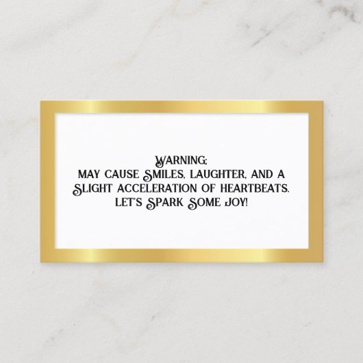 Carte D'appel Flirtant (Devant)