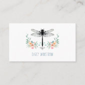 Carte d'appel florale de libellules (Devant)