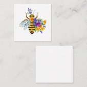 Carte D'appel Flower bee with wild plants (Devant / Derrière)