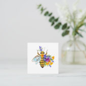 Carte D'appel Flower bee with wild plants (Debout devant)